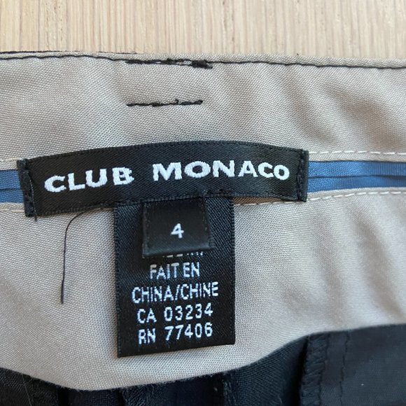 Club Monaco Classic Black Suit Pant - Picture 3 of 4